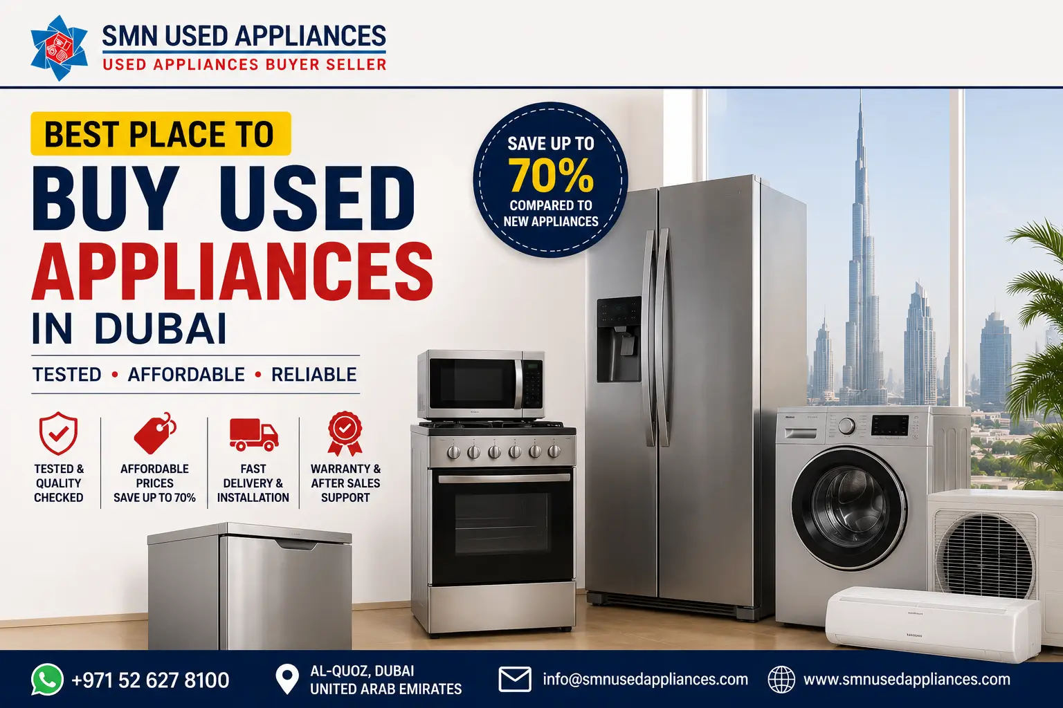 Best place to buy used appliances in Dubai