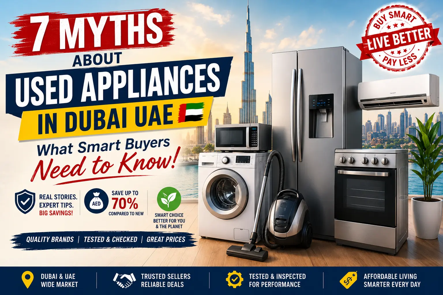 Myth of used appliances in Dubai