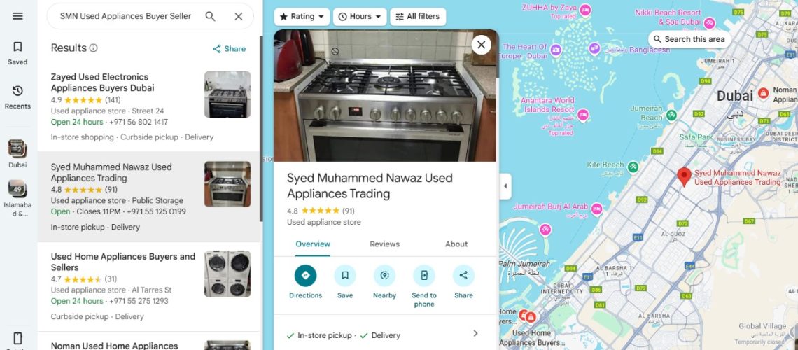 used appliances in dubai